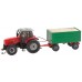 Faller 161588 Mf Tractor Met Haksel-Aanhanger (Wiking) H0