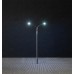 Faller 180101 Led-Straatverlicht. Gebogen Straatlantaarn 3 Stuks H0